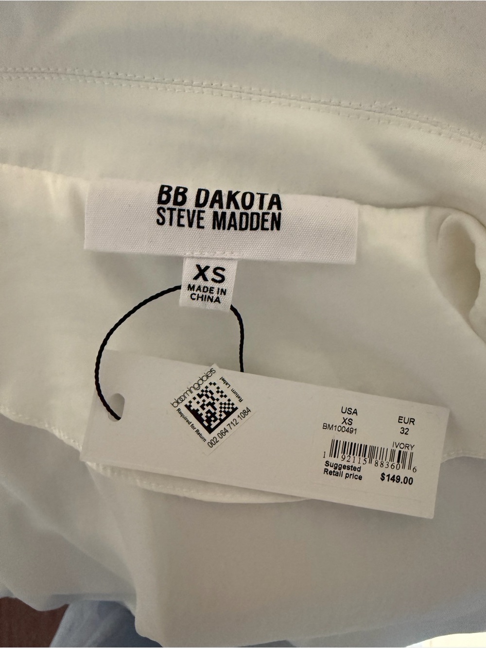 BB Dakota Ivory Long Tie-Waist thin trench - Picture 4 of 4